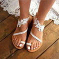lace-up sandals for women | floral ankle strap sandals | flat beach shoes summer | energy saving