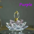 rainbow crystal perfume bottle | colorful lotus oil diffuser | handcrafted glass perfume bottle | energy saving