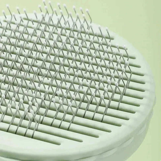 Groom Your Pet With Ease: 1pc Pet Grooming Brush With Stainless Steel Teeth & Dematting Comb For Dogs & Cats Grey - color ...
