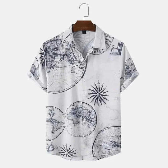 quick-dry polyester fabric | breathable linen blend shirt | short sleeve button down | ultrasonic cleaning