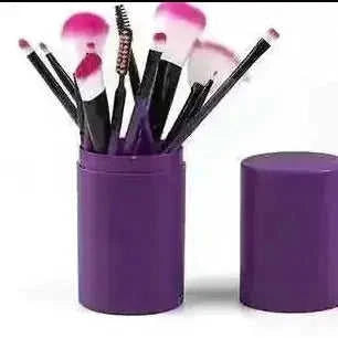 12pcs Professional Makeup Brush Set - Blush Eyeshadow Highlighter Brushes