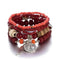 elastic bangle bracelet set | wooden beads jewelry | adjustable tree of life bracelet | energy saving