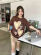 graffiti print t-shirt | cotton short sleeve shirt | oversized graphic tee | energy saving