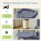 44 Inch Cat Tree Tower, Multi-Cat Climbing Tower With, Natural Sisal Scratching Posts, Extended Platform, Hammock Meifu Market