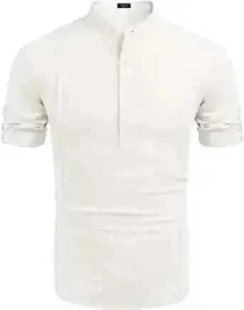 linen blend fabric | relaxed fit shirt | beach vacation wear | ultrasonic cleaning