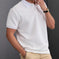 Jacquard Polo Tee — Men's Regular Fit Everyday Knit Shirt