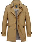 Men's casual jacket mid-length trench coat Meifu Market