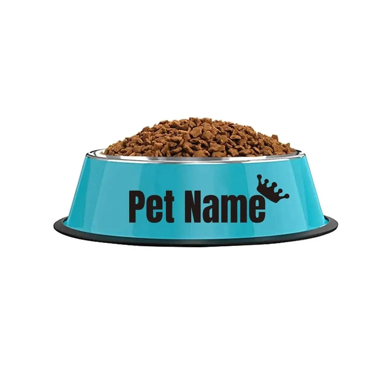 non-slip pet food bowl | personalized name dog bowl | heavy-duty pet water dish | ultrasonic cleaning