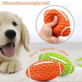 Dog Rubber Chew-resistant Interactive Squeaky Football Toy Meifu Market
