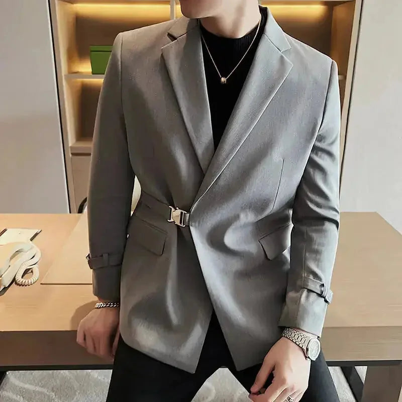 personalized mens suit coat | british style suit jacket | slim fit casual blazer | ultrasonic cleaning