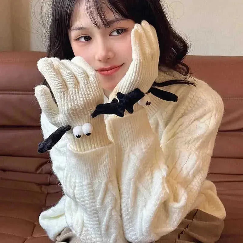 magnetic couple gloves | fleece-lined winter gloves | touchscreen compatible gloves | ultrasonic cleaning