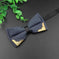 metal bow tie for men | double layer polyester bowtie | classic butterfly neckwear | ultrasonic cleaning
