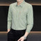 striped slim fit shirt | cotton blend fabric | long sleeve casual shirt | ultrasonic cleaning