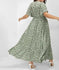 European And American Ladies Bohemian Style Floral Tight Waist Dress - european style dress