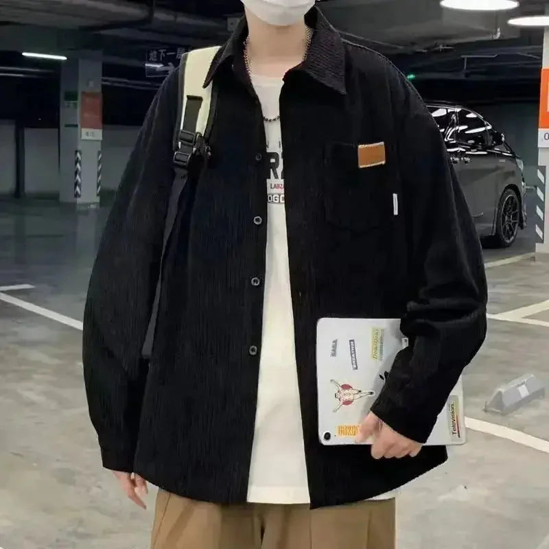 heavyweight corduroy shirt | relaxed fit mens shirt | vintage style shirt | ultrasonic cleaning