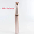 painless facial hair remover | 18k gold plated trimmer | waterproof electric eyebrow shaper | energy saving