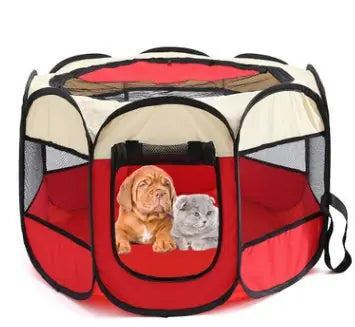 Folding Octagonal Pet Fence Oxford Cloth Cat And Dog Kennel Meifu Market