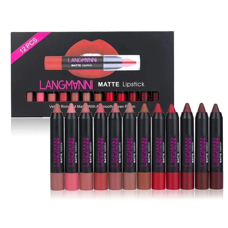 matte lipstick set | long-lasting lip color | waterproof lip gloss | energy saving