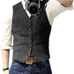 herringbone vest for men | wool blend vest | slim fit mens vest | energy saving
