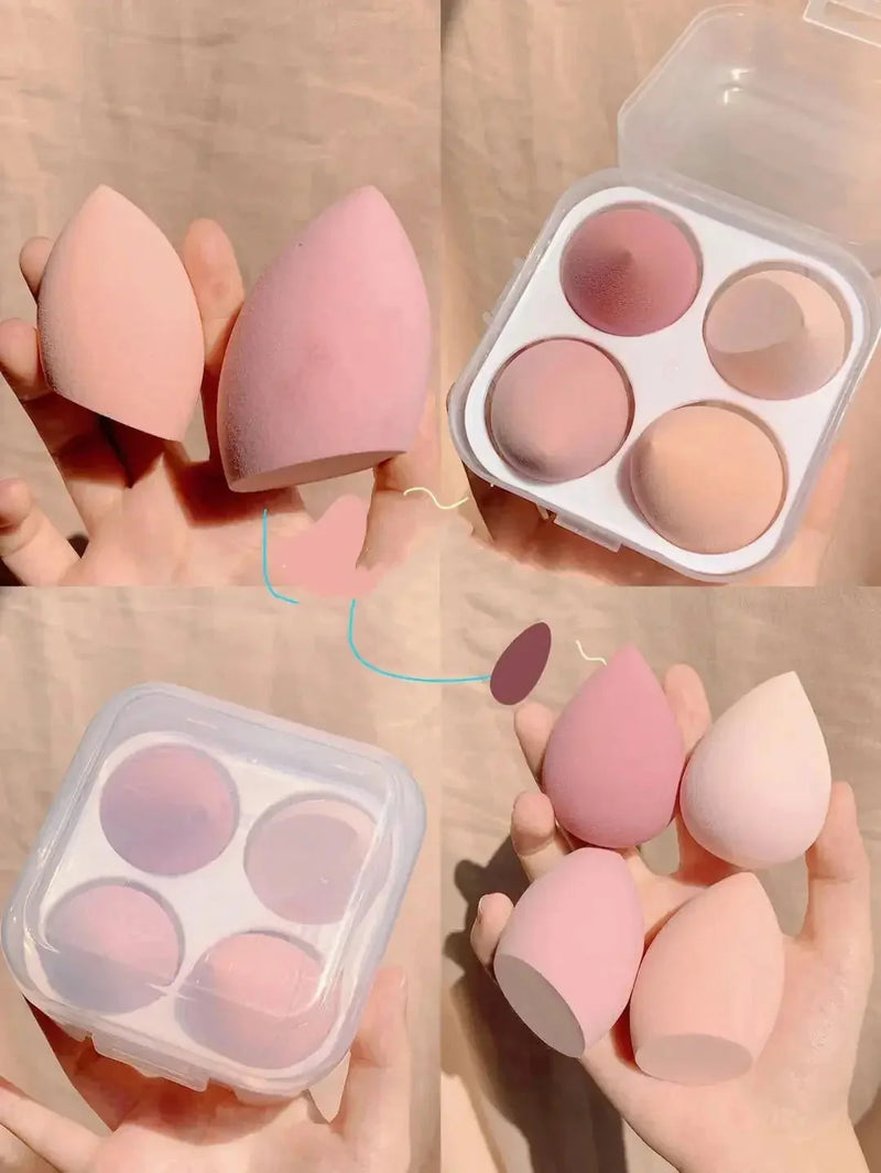 makeup sponge organizer | reusable silicone egg case | waterproof cosmetic storage | ultrasonic cleaning