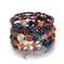 elastic bangle bracelet set | wooden beads jewelry | adjustable tree of life bracelet | energy saving