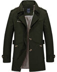 Men's casual jacket mid-length trench coat Meifu Market