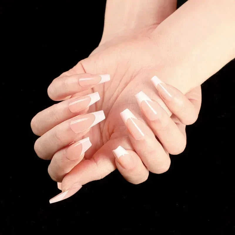 press-on nails for women | coffin shaped acrylic nails | long stiletto fake nails | energy saving