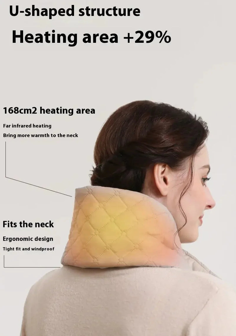 usb powered scarf | outdoor winter activities | heated neck warmer | energy saving