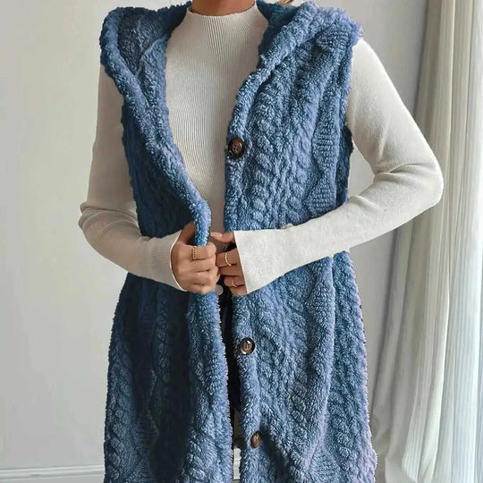 thermal insulated vest | lightweight cardigan vest | womens winter layering piece | ultrasonic cleaning