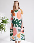 Women's Printed Niche Comfortable Pleated Fashion Dress