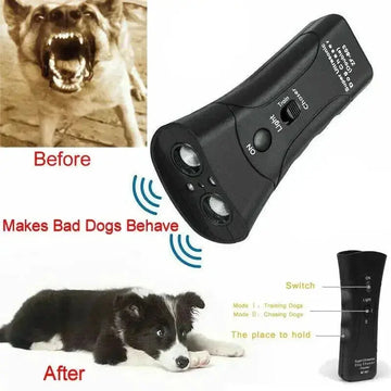 3-in-1 Anti Barking Dog Training Device Ultrasonic Dog Training Repeller  LED Flashlight - are ultrasonic anti bark devices safe for my dog