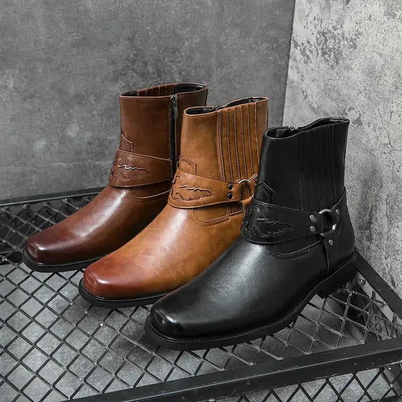 Large Size Western Style Men's Cowboy Boot Meifu Market