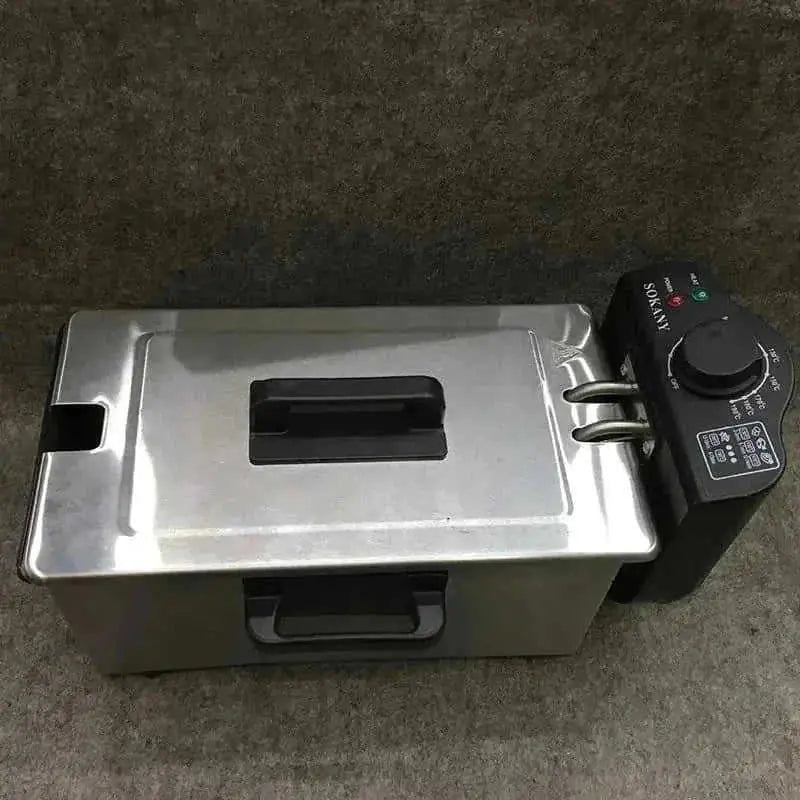 stainless steel basket | commercial-grade fryer | home kitchen use | energy saving