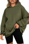 oversized hooded pullover | fleece lined hoodie | long sleeve loose sweater | energy saving