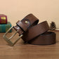 Retro Handmade Pure Copper Pin Buckle Cowhide Men's Belt meifu market