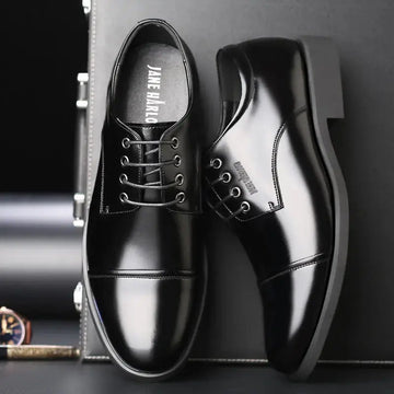 Men's Three-joint Height Increasing Insole Genuine Leather Shoes Meifu Market