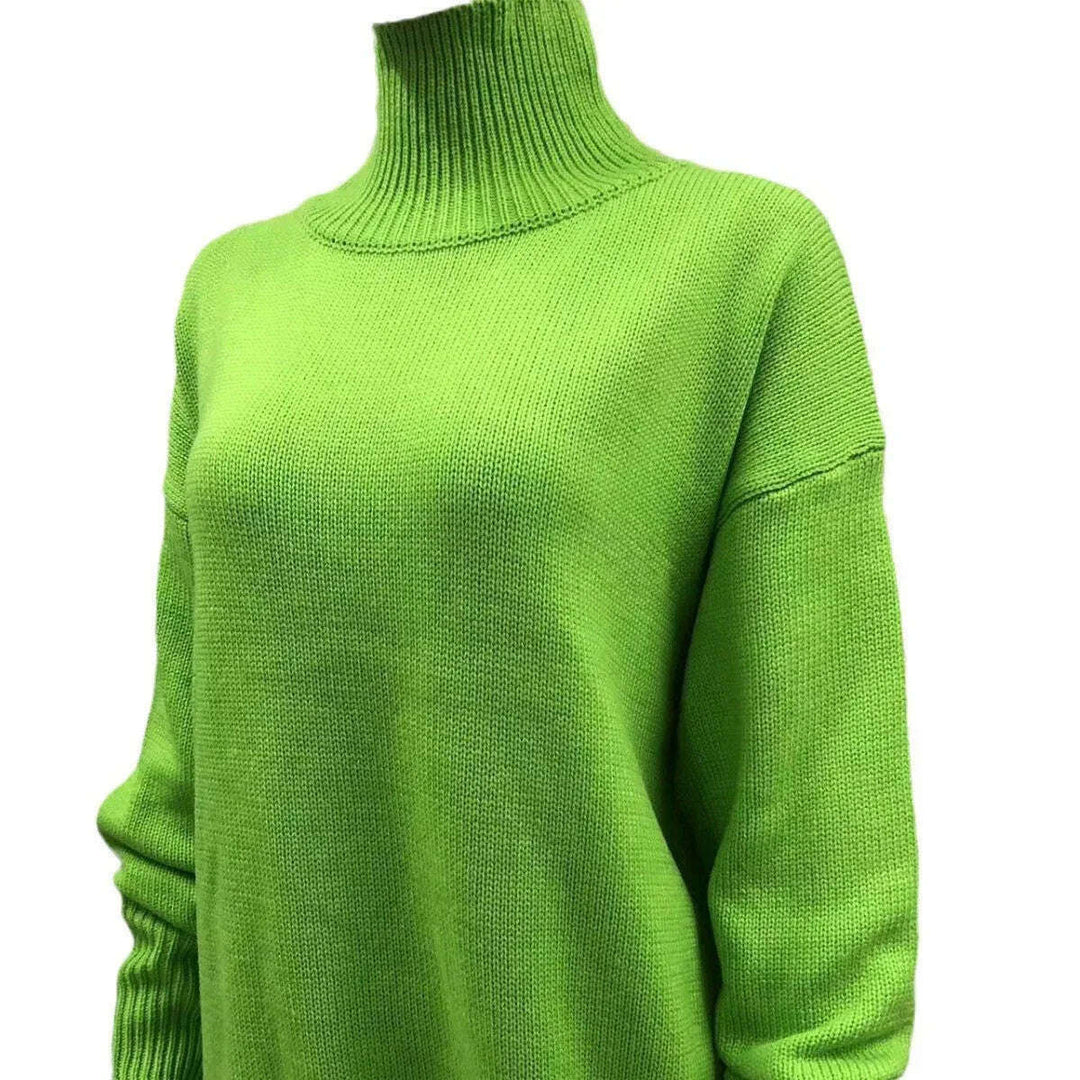 Women's Long-sleeved Pullover Solid Color Sweater Meifu Market