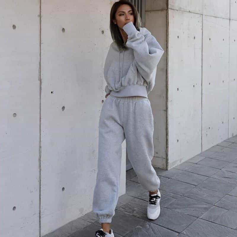 New Style Autumn And Winter Women's New Casual Hoodie Coat Sports Suit