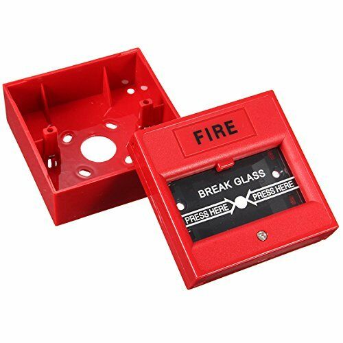 Wired Security Button Hand Breaking Glass Emergency Fire Alarm 