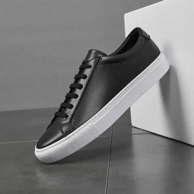Men's Fashion Casual Leather Shoes Platform Meifu Market