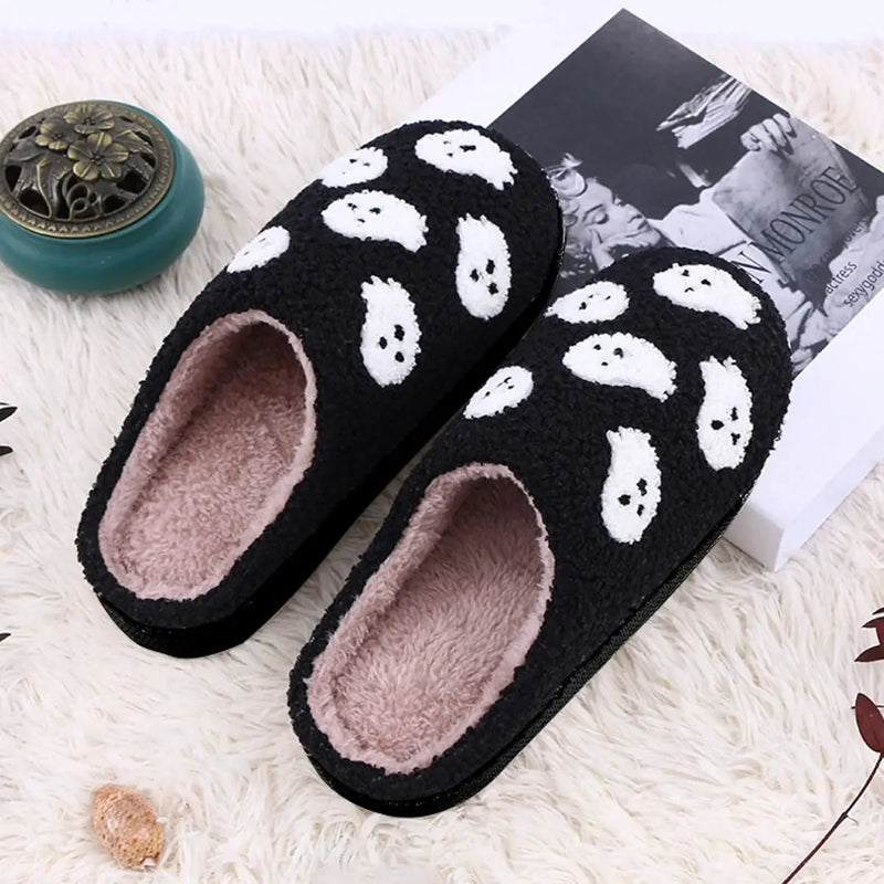 soft plush slippers | halloween house shoes | indoor horror slippers | ultrasonic cleaning