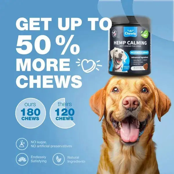 Calming Chews For Dogs Duck Flavor Canine Supplement For All Breeds And Sizes Meifu Market