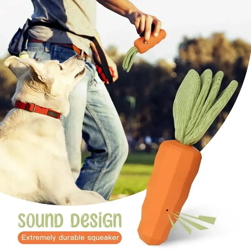 Rubber Carrot Dog Toy For Chewing Dogs, For Training And Cleaning, Durable Interactive Toy For Puppies And Medium-sized Dogs Meifu Market