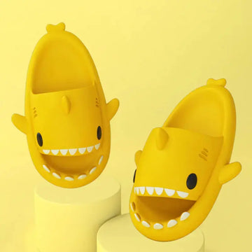 Adult's Slippers Indoor Outdoor Funny Shark Cartoon meifu market