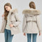 faux fur collar coat | waterproof winter coat | longline puffer jacket | energy saving