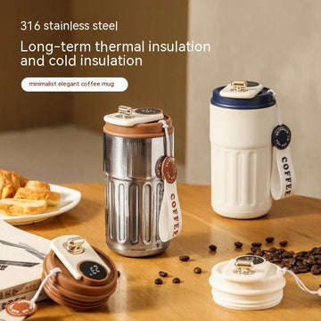vacuum insulated stainless steel | 450ml thermal bottle | portable coffee mug | energy saving