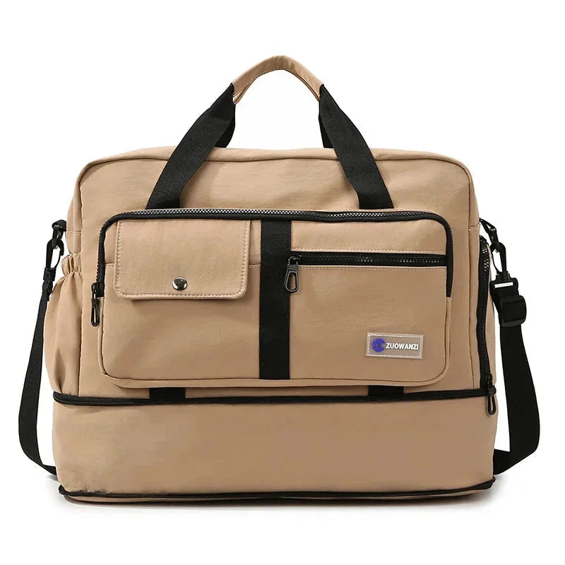 large-capacity travel bag | water-resistant nylon material | crossbody handbag for women | ultrasonic cleaning