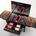 piano-shaped makeup palette | 180 eyeshadow blush colors | waterproof eyeshadow palette | ultrasonic cleaning