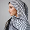 lightweight chiffon scarf | breathable plaid shawl | large square scarf | energy saving