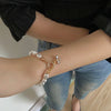 Classic Natural Stone Pearl Pendant Bracelet | Luxury Women’s Jewelry 